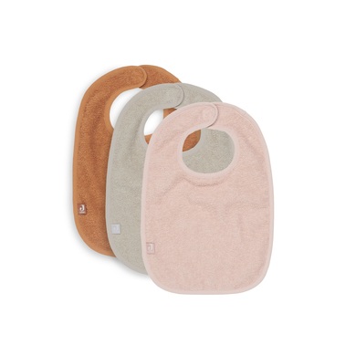 Jollein Frottee Lätzchen 3er-Pack pink/nougat/caramel