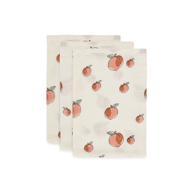 jollein Mull Waschlappen 3er-Pack Peach