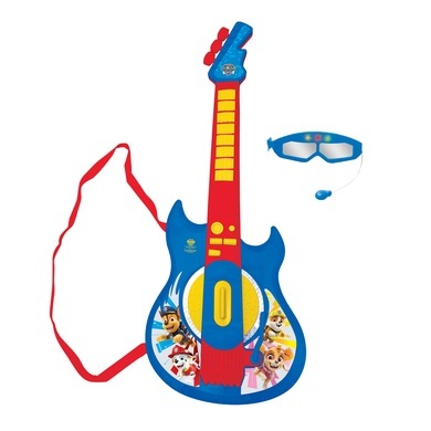 LEXIBOOK Paw Patrol Elektronische Gitarre mit Mikrofon, Brille, Sound und Lichteffekten