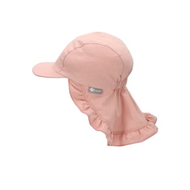 Sterntaler Schirmmütze mit Nackenschutz rosa