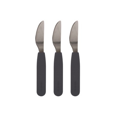 Filibabba Messer aus Silikon 3er-Pack, Stone Grey