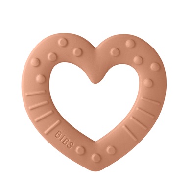 BIBS Beißring Baby Bitie Peach Heart ab 3 Monaten