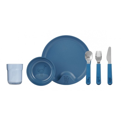 MEPAL Kindergeschirr-Set mio 6-teilig - Deep Blue