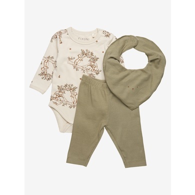Fixoni 3er Set Body + Leggings + Bandana rosa