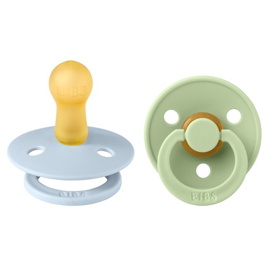 BIBS Schnuller Colour Baby Blue & Pistachio 6-18 Monate, 2 Stk.