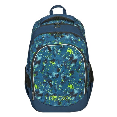 neoxx Schulrucksack »Fly, Petrol Extrem«, Reflektionsnaht, aus recycelten PET-Flaschen