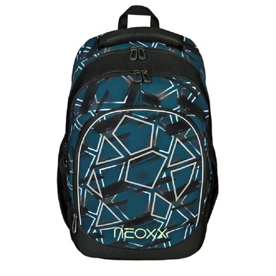neoxx Schulrucksack »Fly, Flash yourself«, Reflektionsnaht, aus recycelten PET-Flaschen