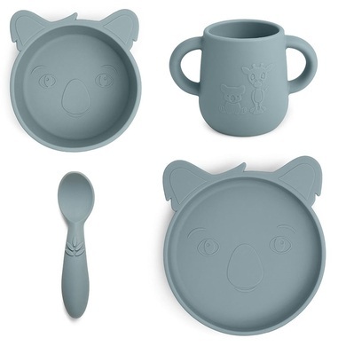 nuuroo Geschirrset Lykke Koala 4-teilig, Lead
