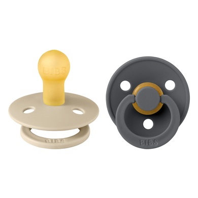 BIBS® Schnuller Colour Iron & Vanilla 0-6 Monate, 2 Stk.