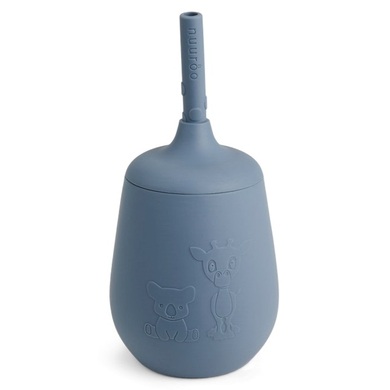 nuuroo Trinkbecher mit Strohhalm Adita 230ml, Bering Sea