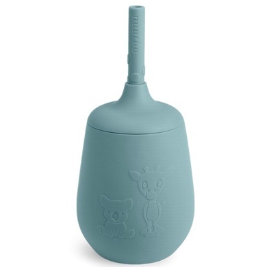 nuuroo Trinkbecher mit Strohhalm Adita 230ml, Lead