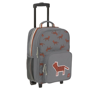 LÄSSIG Kinderkoffer »Safari Tiger, grau«, 2 Rollen