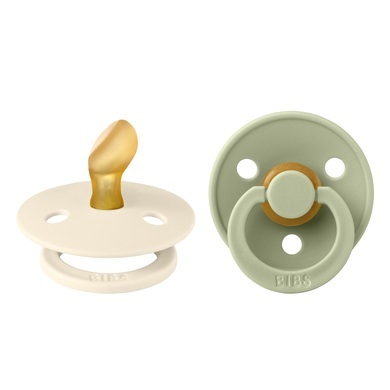 BIBS® Schnuller Colour Anatomischer Sauger Sage & Ivory 0-6 Monate, 2 Stk.