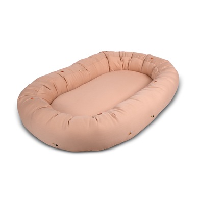 Filibabba Babynest 2. Generation Cool Summer Stickerei, Frappé
