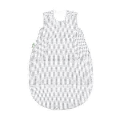 Odenwälder Thermo-Nest Daunenschlafsack Dots Light Grey
