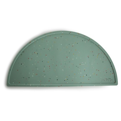 mushie Tischset silikon, Cambridge Blue Confetti