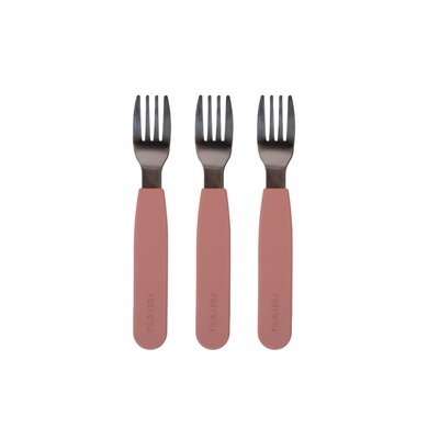 Filibabba Silikon Gabeln 3er-Pack - Rose