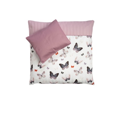 Be Be 's Collection Bettwäsche Butterfly Bunt 80x80 cm
