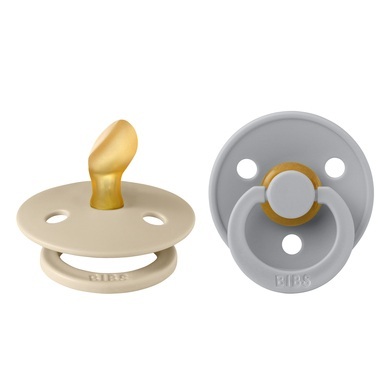 BIBS® Schnuller Colour Anatomischer Sauger Cloud & Vanilla 0-6 Monate, 2 Stk.