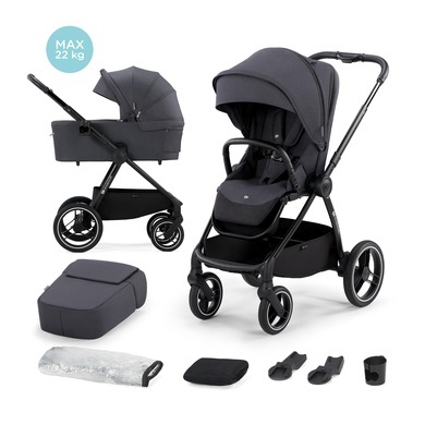 Kinderkraft Kombikinderwagen NEA 2 in 1 deep gray