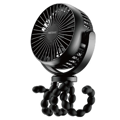 Twistshake tragbarer Ventilator und Powerbank schwarz
