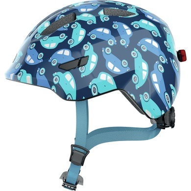 Abus Smiley 3.0 Led - Fahrradhelm - Kind Blue Car S