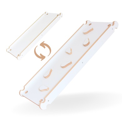 mumy? Rampe 2-in-1 easySLIDE weiß / natur