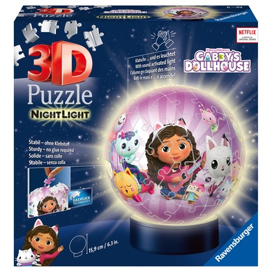 3D Puzzle-Ball Nachtlicht Gabby''s Dollhouse