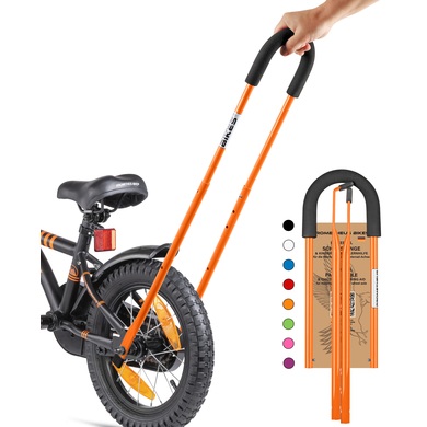 PROMETHEUS BICYCLES® Schiebestange für Kinderfahrrad, orange