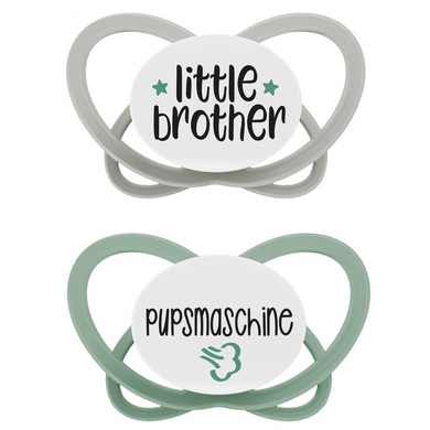 nip® Schnuller My Butterfly Green Special Edition, Größe 3 (16 - 32 Monate), little brother / Pupsmaschine