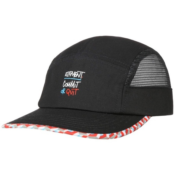 element Strober 5 Panel Cap Basecap Baseballcap Meshcap