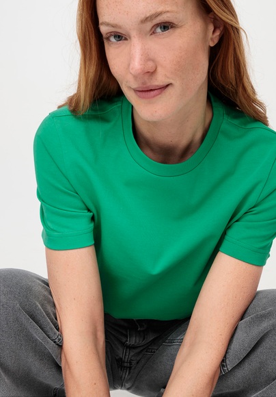 Damen T-Shirt aus Bio-Baumwolle - grün Grösse36