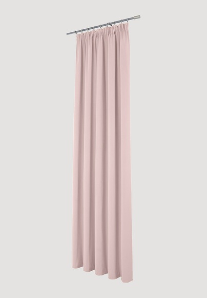 Vorhang Neveres mit Faltenband aus Bio-Baumwolle - rosa Grösse225x135 cm