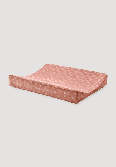 Baby Wickelauflage-Bezug aus Bio-Baumwolle - rosa Grösse65x50 cm