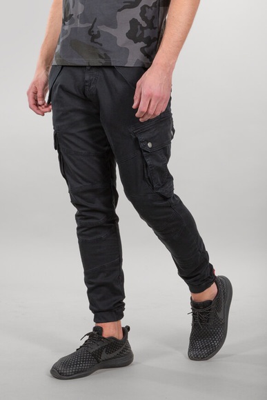 Alpha Industries Cargohose, Regular Fit Herren Schwarz 30