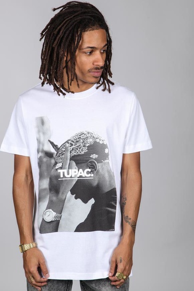 Mister Tee Merchcode shirt - 2PAC WORLD white