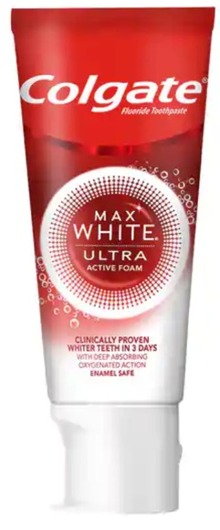 Max White Ultra Active Foam Whitening Zahnpasta, Weissere Zähne In 3 Tagen Damen 50 ml