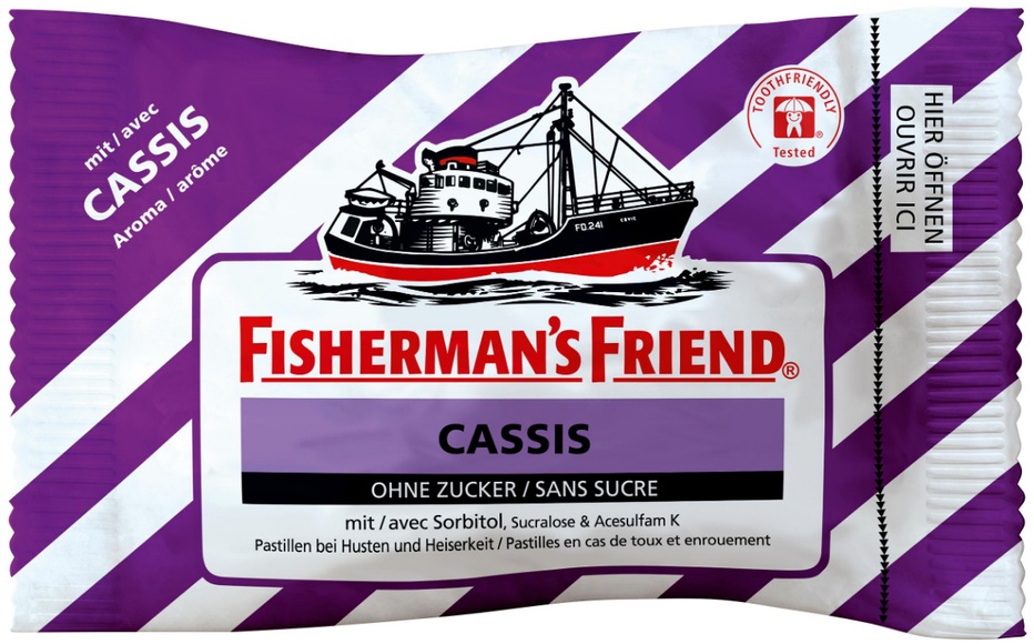 Fisherman's friend Cassis ohne Zucker (25g)