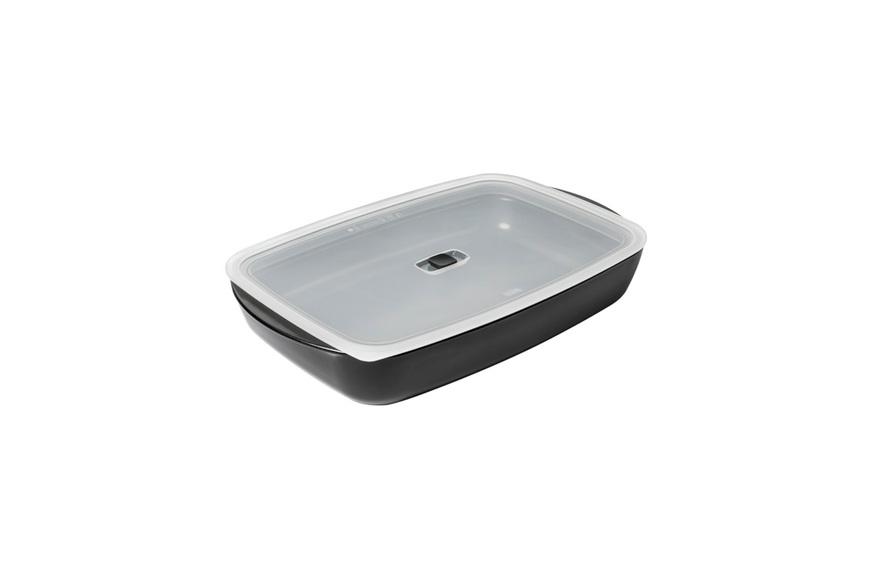 Kuhn Rikon - EASY Glas Ofenform beschichtet mit Deckel klein 0.8 L