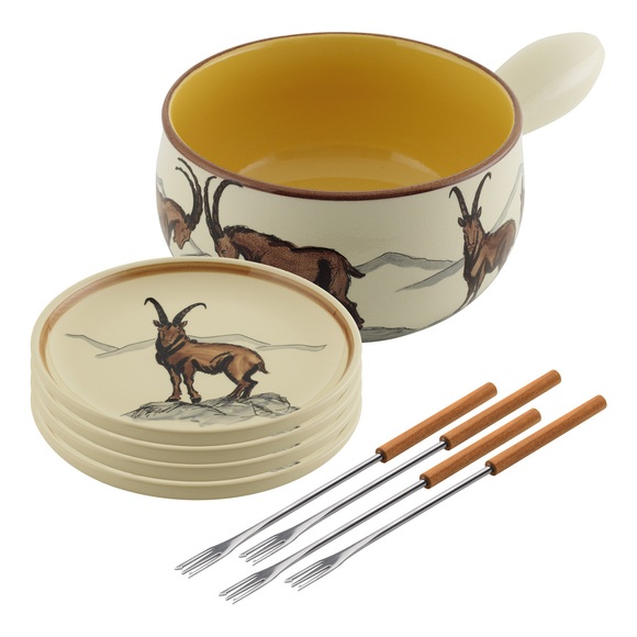 Kuhn Rikon - Fondueset Steinbock 9-teilig