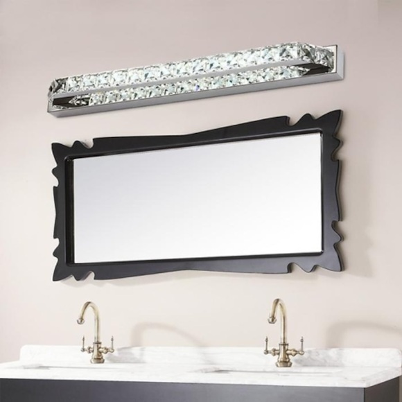 LED-Spiegel Frontlampe Kristall Edelstahl 14W 56cm Badezimmer Beleuchtung Eisen Wandleuchte IP24 90-240V LED Waschtischleuchten Lightinthebox
