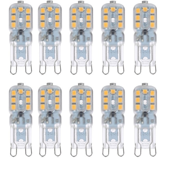 10 stücke 2,5 watt led bi-pin lichter birnen 250 lm g9 14 led perlen smd 2835 dimmbar landschaft 30 watt halogenlampe ersatz warm kalt weiß 360 grad strahlwinkel 220-240 v 110-130 v Lightinthebox