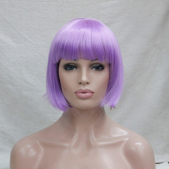 lila perücken für frauen cosplay perücke synthetische perücke cosplay perücke gerade gerade bob perücke lila kunsthaar lila Lightinthebox