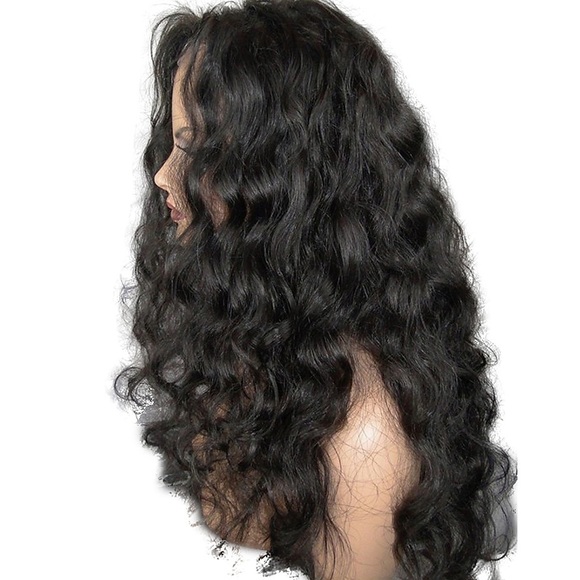 Unbearbeitet Echthaar 13x4 Spitzenfront Perücke Stufenhaarschnitt Brasilianisches Haar Wellen Schwarz Perücke 130% Haardichte mit Babyhaar Für Damen dunkler Hautfarbe Für Damen Kurz Lang Mittlerer Lightinthebox