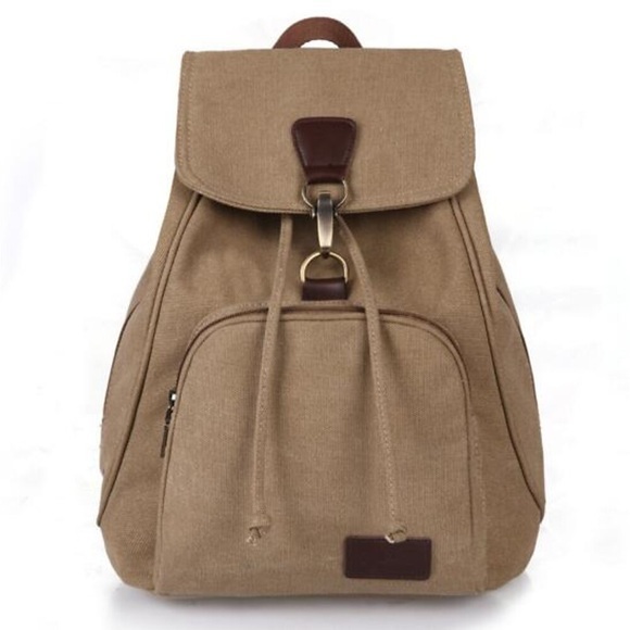 Damen Rucksack Leinentasche Schultasche Rucksack Segeltuch Volltonfarbe Hohe Kapazität Pure Farbe Täglich Outdoor Blau Schwarz Khaki Kaffee Lightinthebox