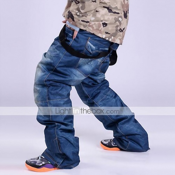 Herren Schneehose isolierte Ski-Latzhose Outdoor Winter demin thermisch warm wasserdicht winddicht atmungsaktiv abnehmbare Skihose zum Skifahren Camping Wandern Snowboarden Wintersport Lightinthebox
