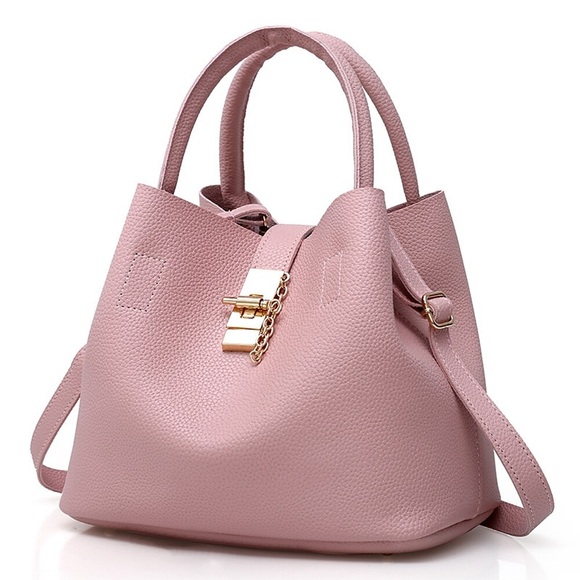 Damen Handtasche Schulter Träger Tragetasche Bucket-Taschen Lackleder PU-Leder Täglich Festtage Reißverschluss Feste Farbe Schwarz Rosa Rote Lightinthebox