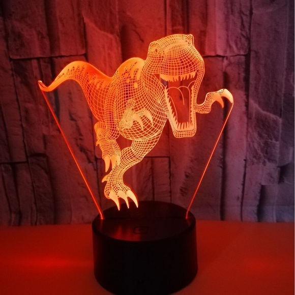 Dinosaurier Geschenke 3D Nachtlicht für Kinder mit Fernbedienung 16 Farben ändernamp; dimmbare Funktionamp; Geschenkverpackung Weihnachten Geburtstagsgeschenke für Jungen Mädchen Lightinthebox