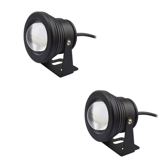 2 stücke 10 watt unterwasserlichter wasserdicht dekorative warmweiß kaltweiß 12 v schwimmbad hofgarten 1led perlen Lightinthebox