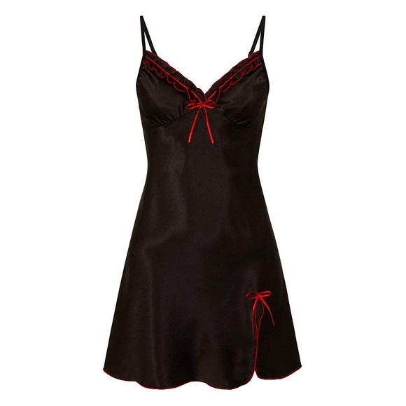 Damen Übergröße Geschenk Pyjamas Nachthemd Heim Party Täglich Valentinstag Rückenfrei Schleife Einfarbig Seide Satin Einfach Weich Frühling Sommer Lightinthebox